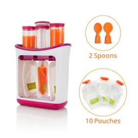 Baby food squeezer station