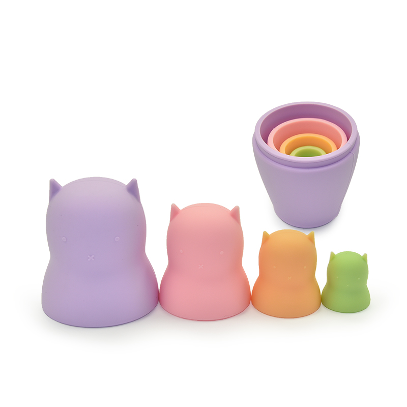 Cat Doll Silicone Stacker 8 pcs set