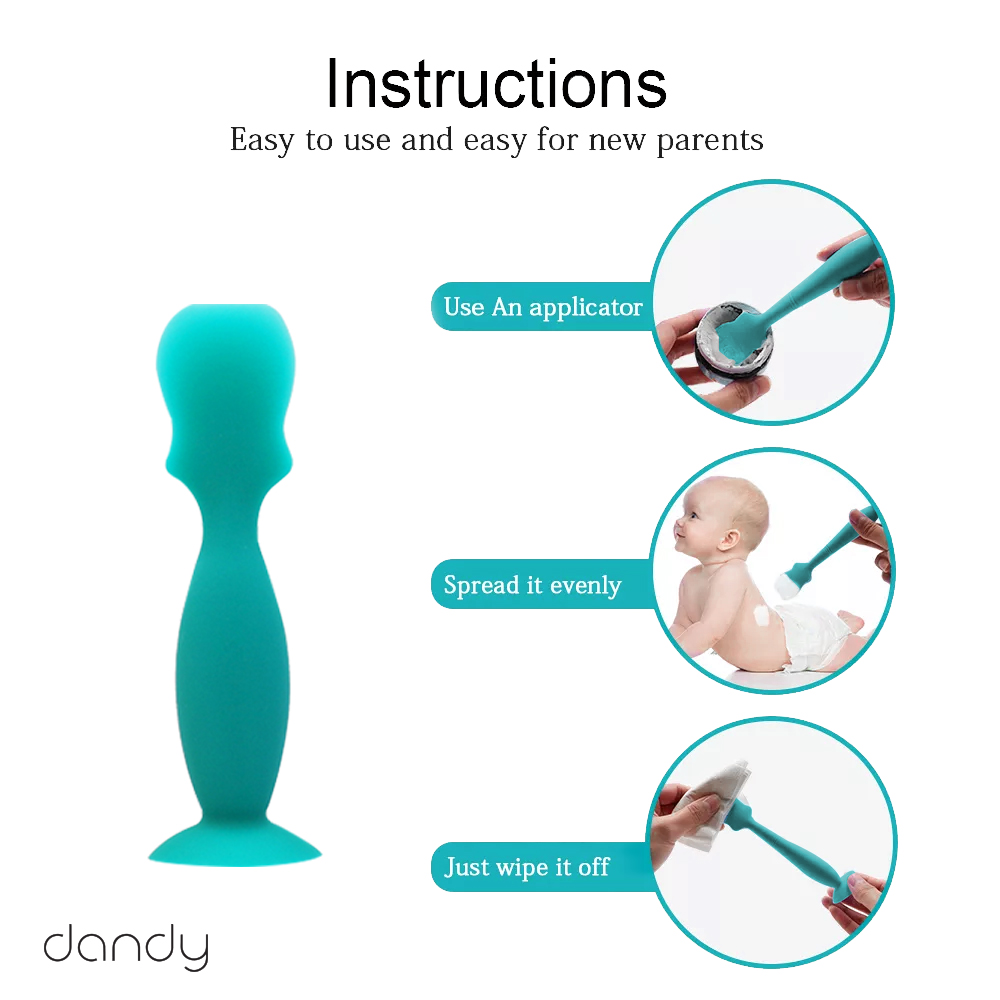 dandy's diaper's cream silicone brush