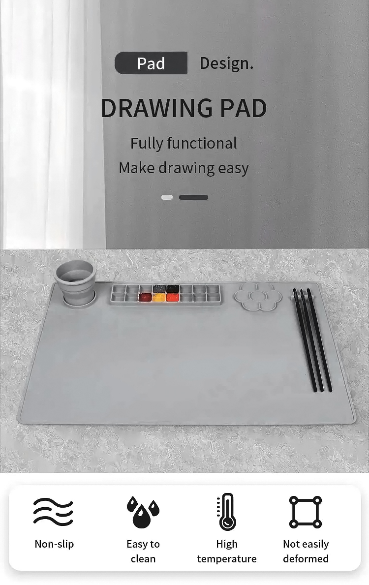 Silicone painting mat