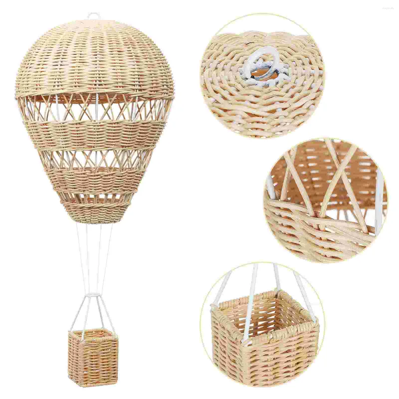 Decorative Rattan Hot Air Balloon