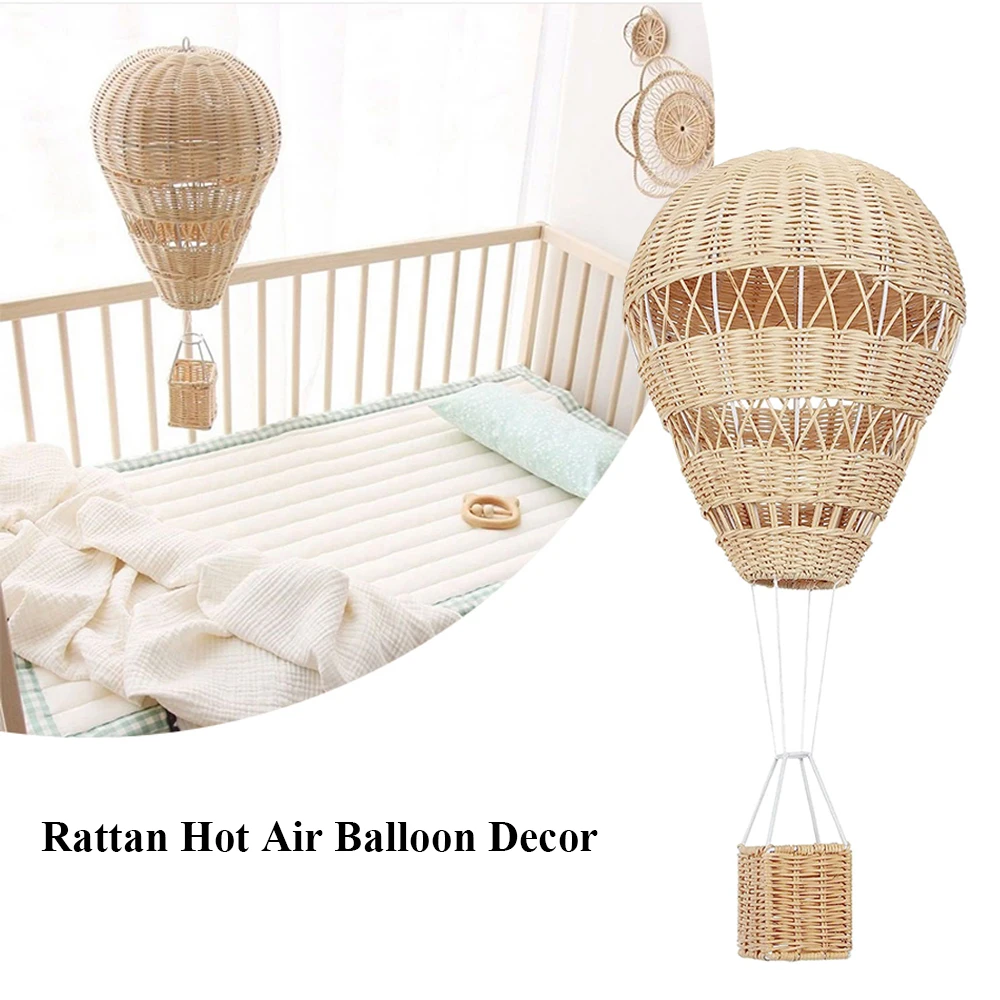 Decorative Rattan Hot Air Balloon